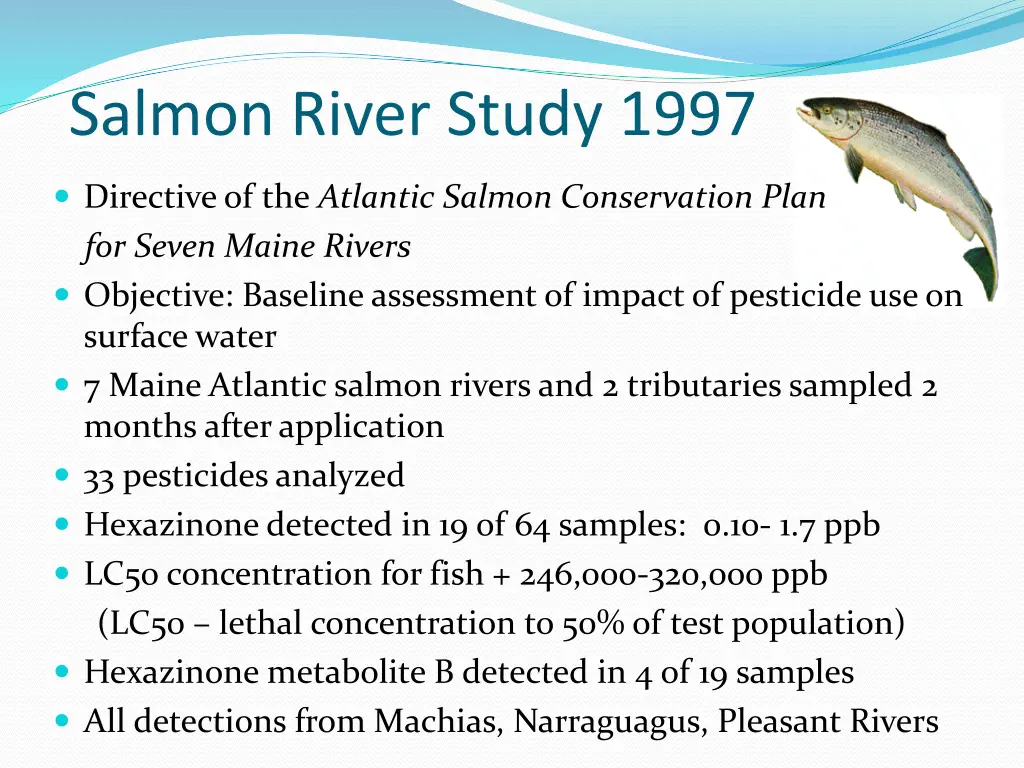 salmon river study 1997