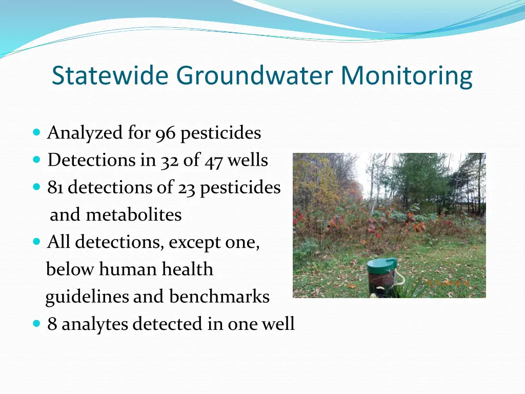 statewide groundwater monitoring 1