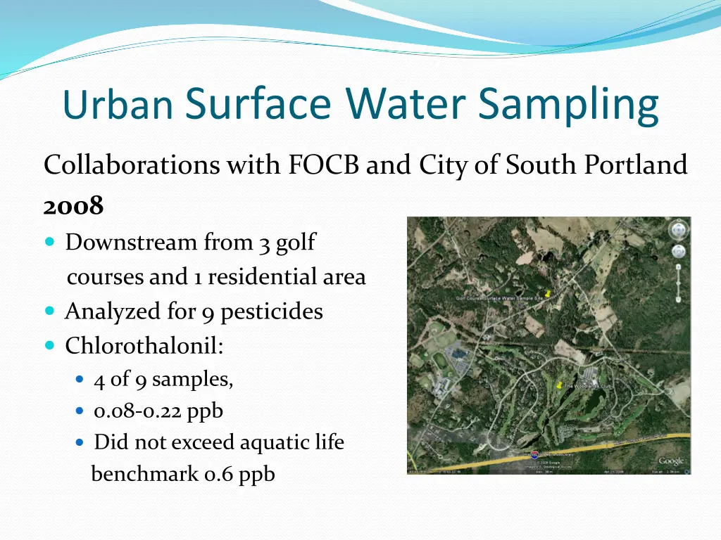 urban surface water sampling