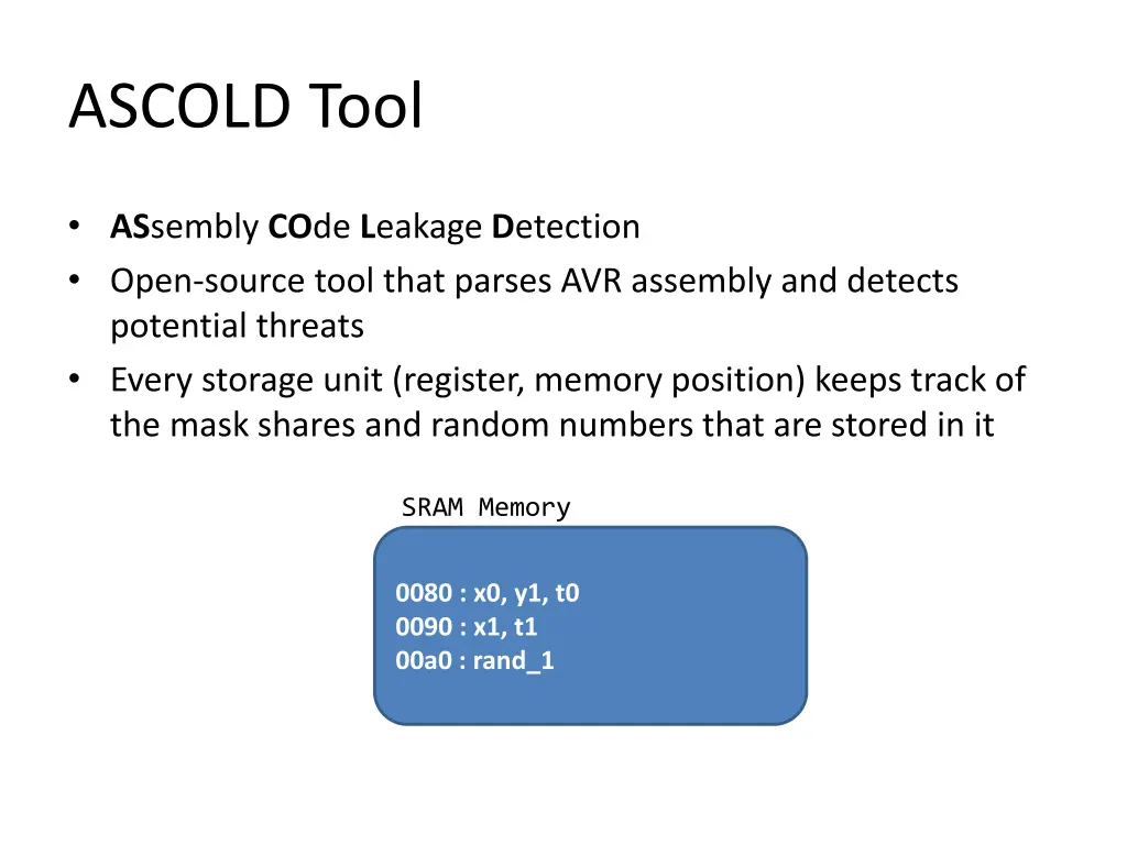 ascold tool