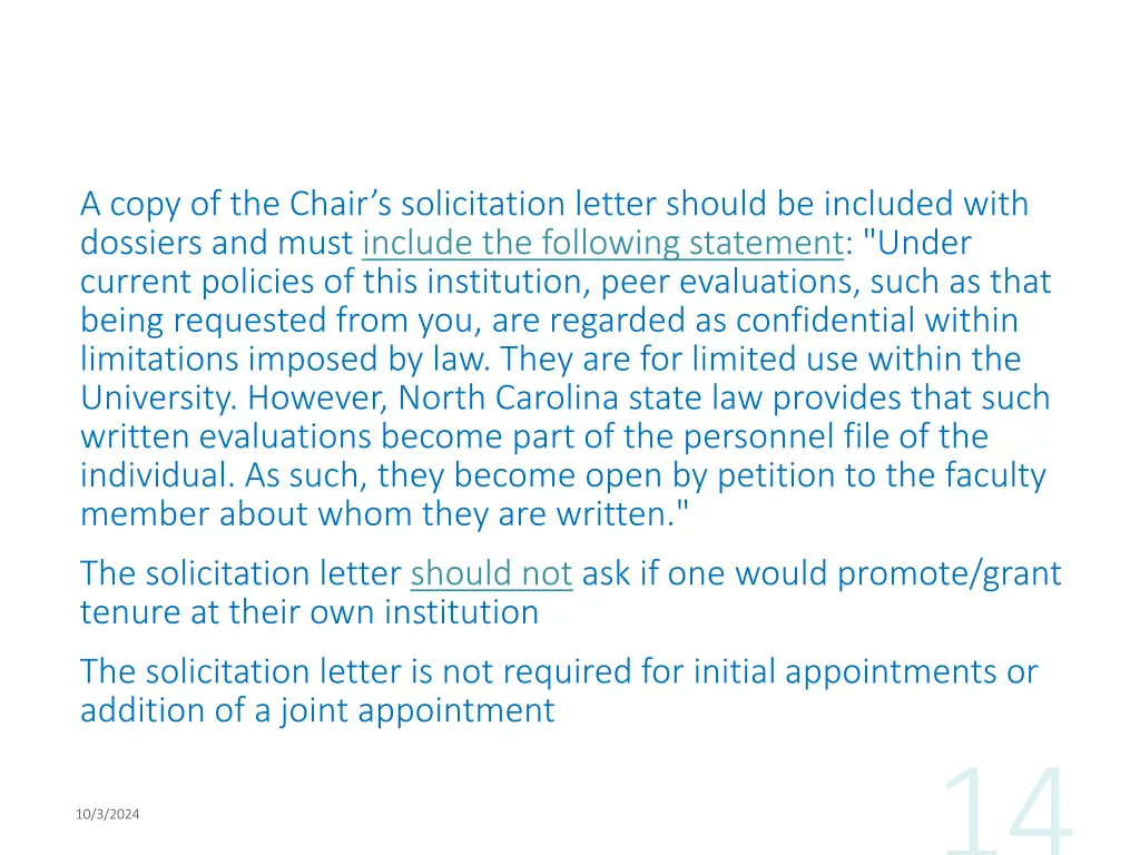 a copy of the chair s solicitation letter should