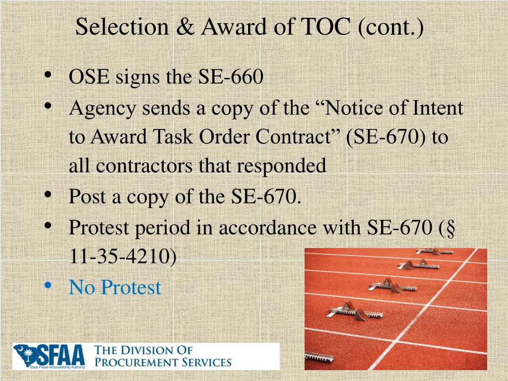 selection award of toc cont 2