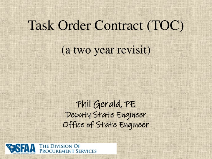 task order contract toc