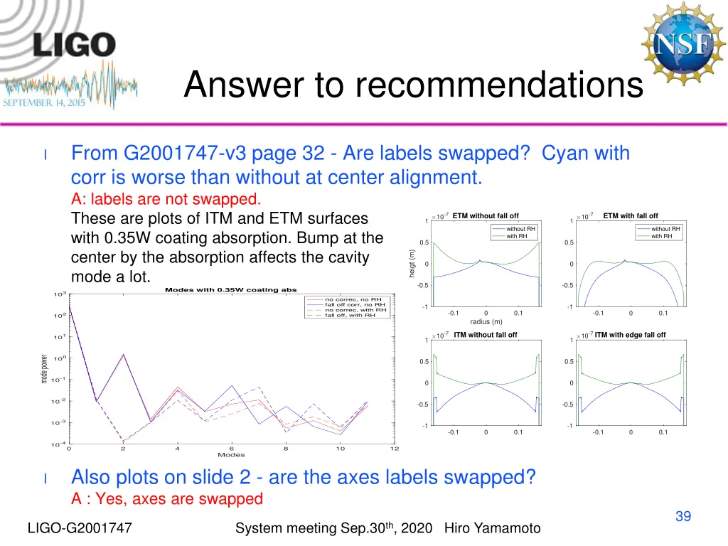 answer to recommendations 3