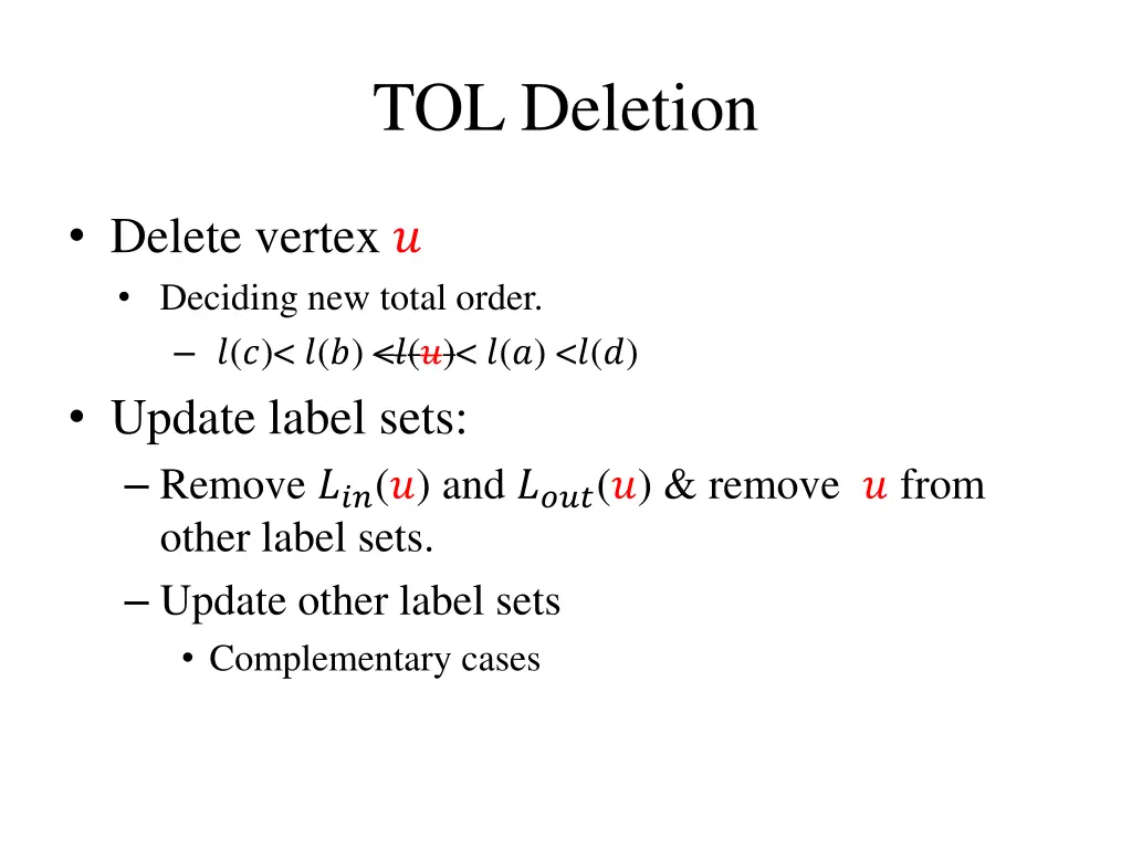 tol deletion