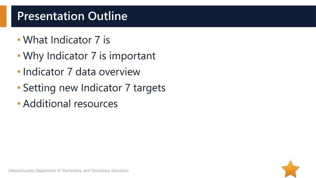 presentation outline