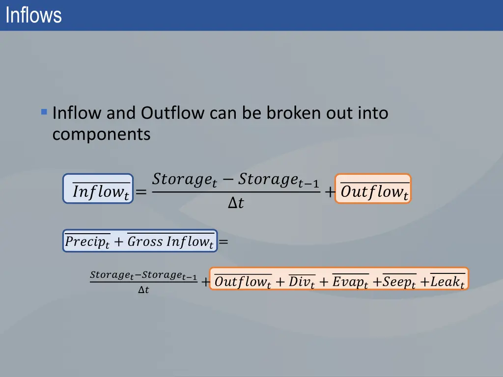 inflows 2