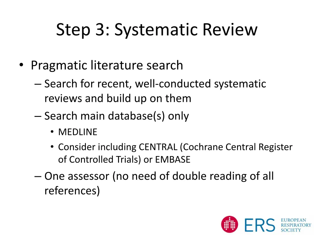 step 3 systematic review