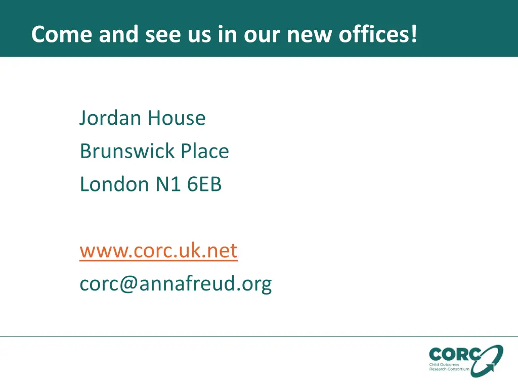 come and see us in our new offices