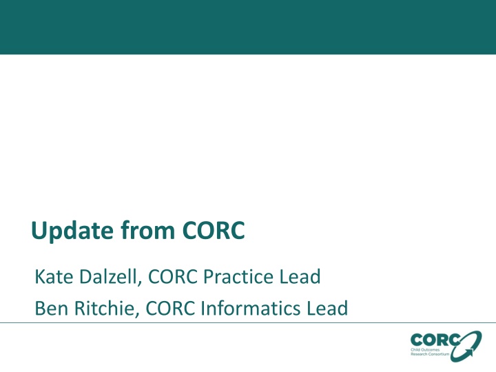 update from corc