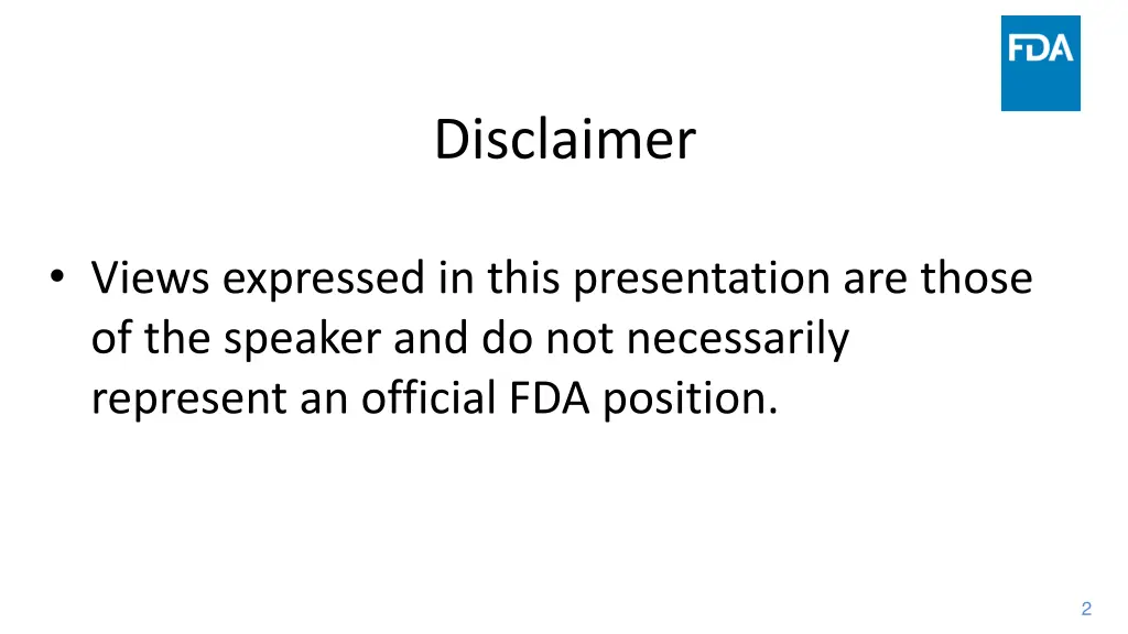 disclaimer