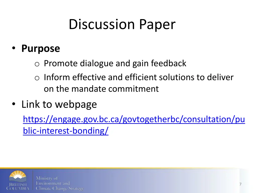 discussion paper