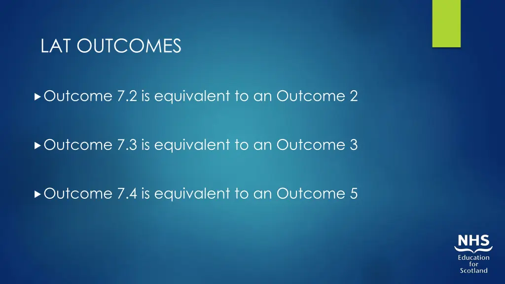 lat outcomes