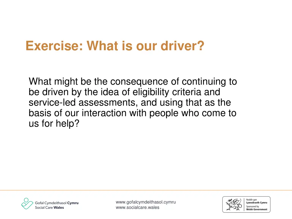 exercise what is our driver