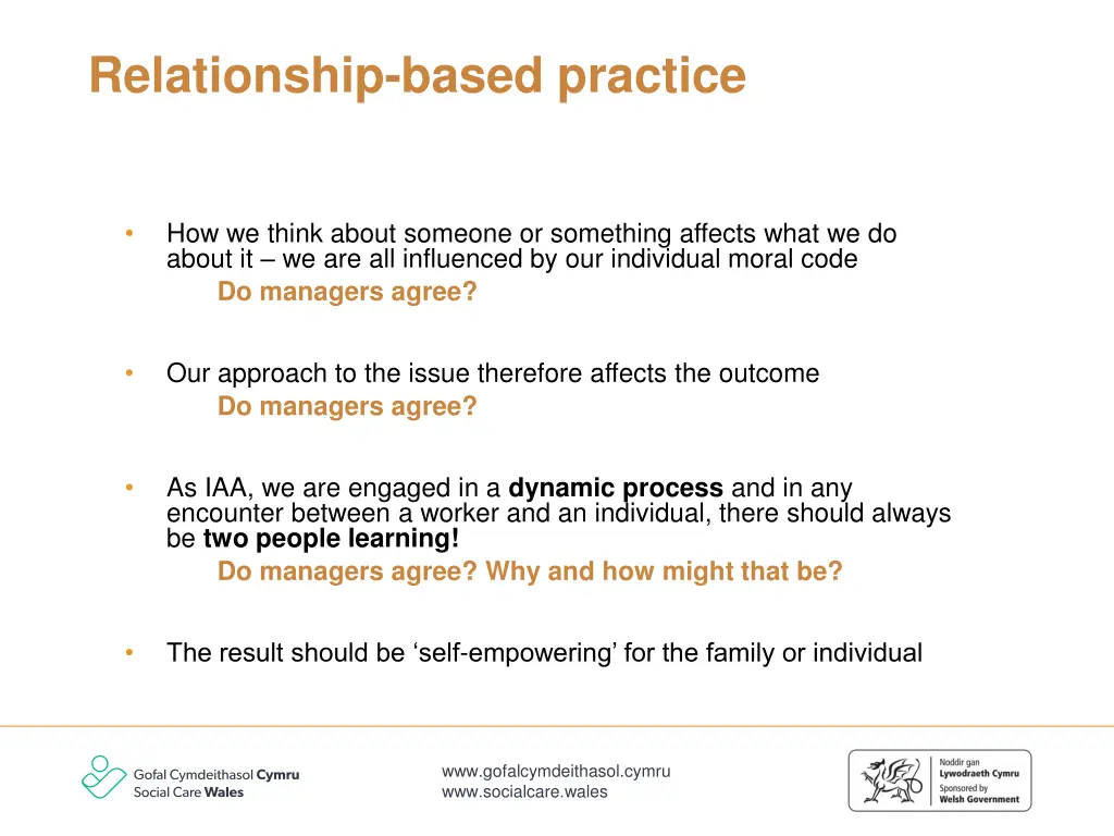 relationship based practice