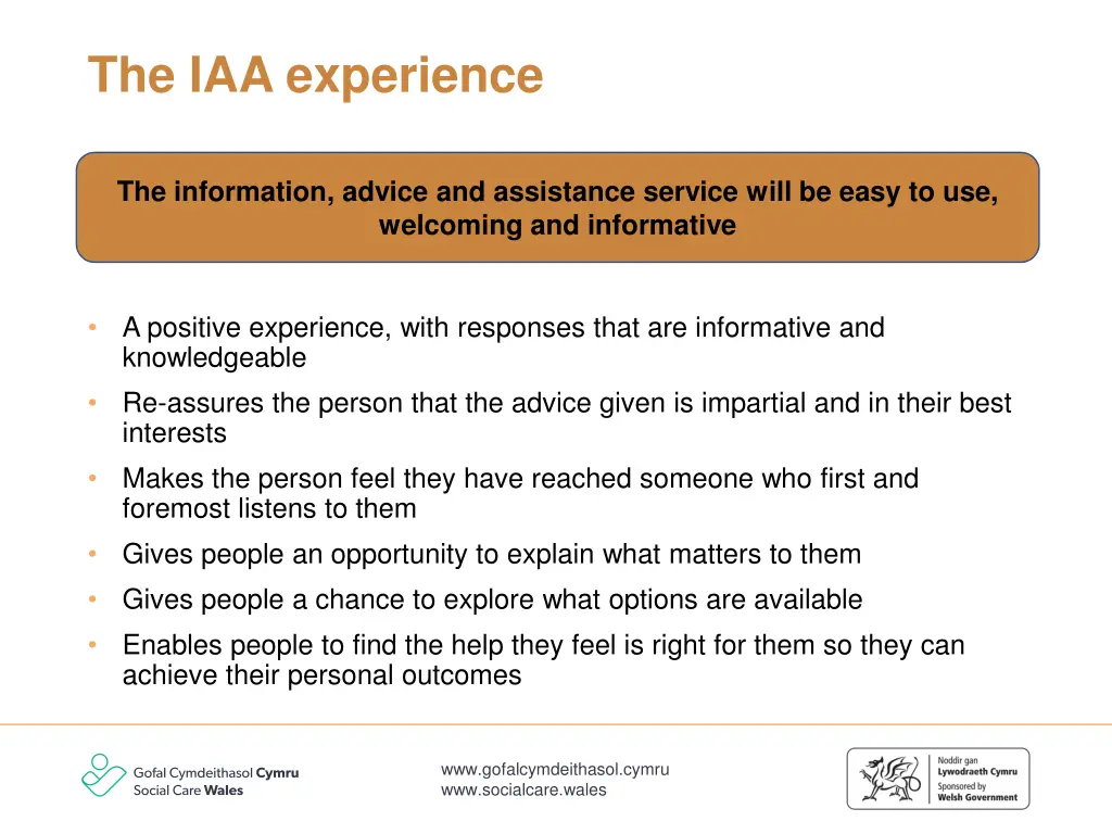 the iaa experience