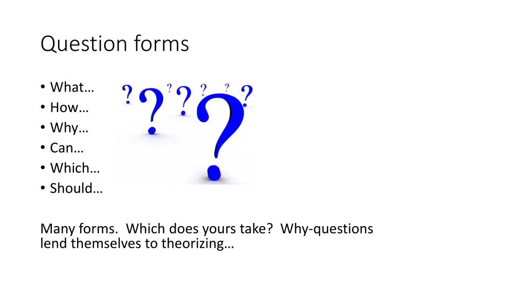 question forms