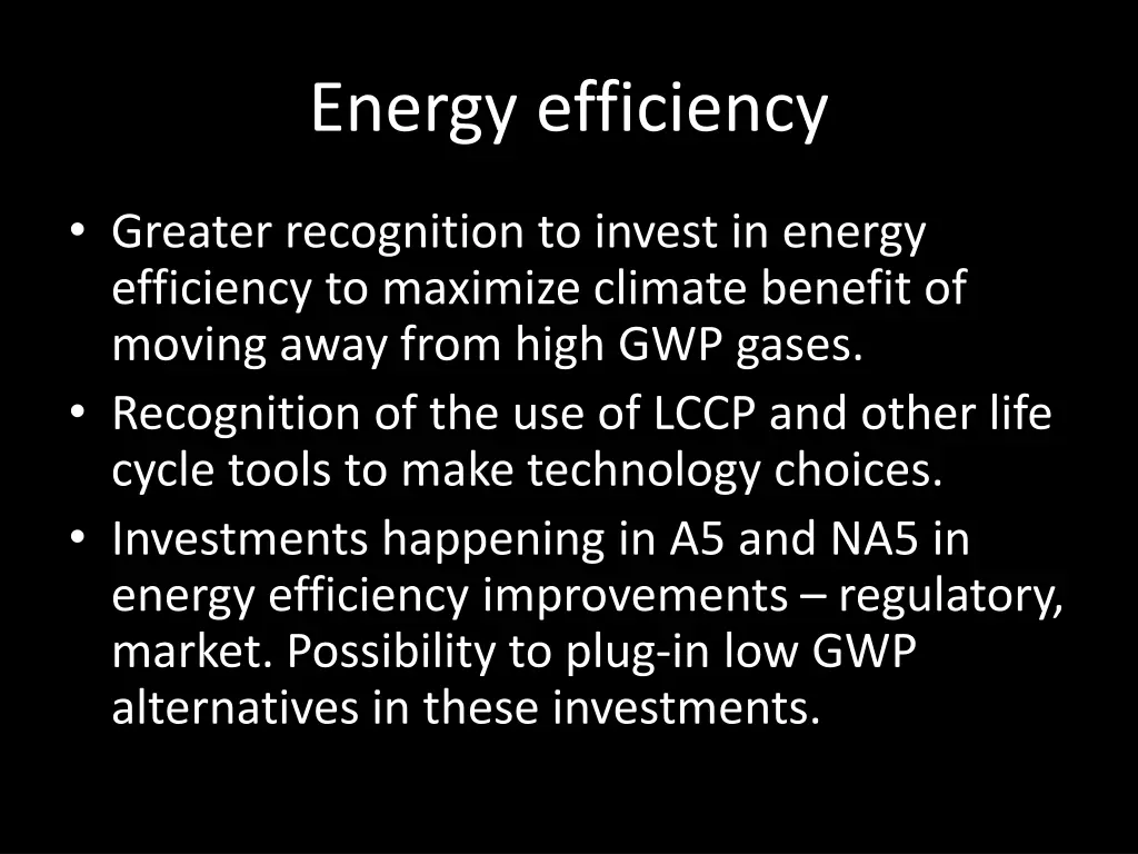 energy efficiency