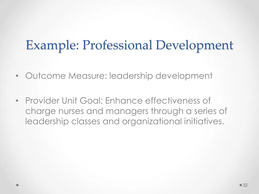 example professional development