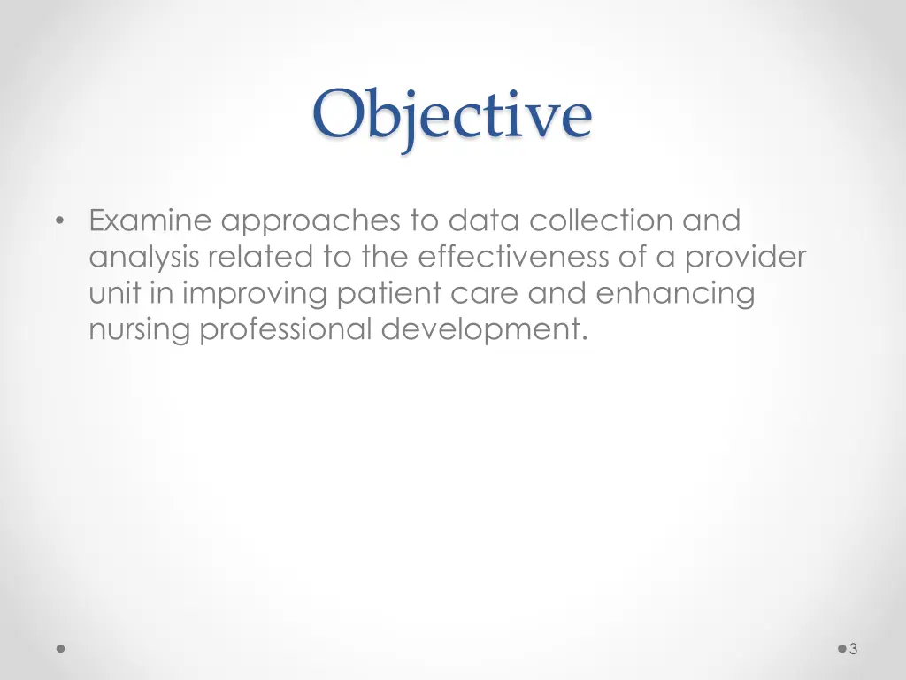 objective