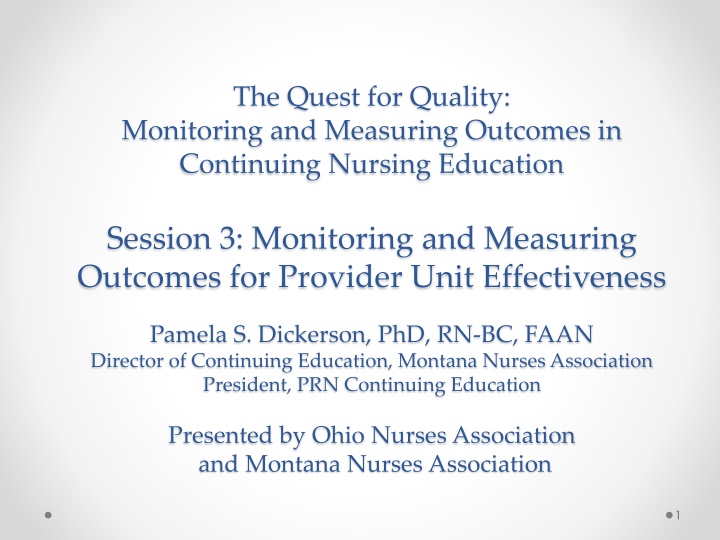 the quest for quality monitoring and measuring