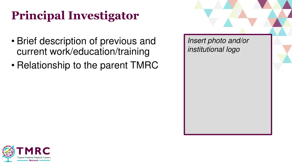 principal investigator