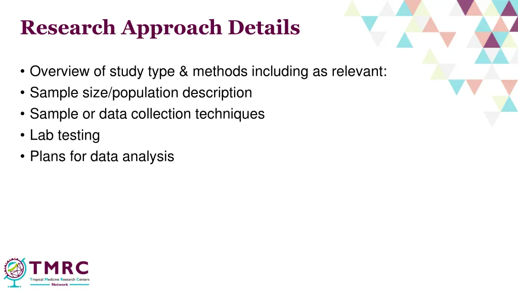 research approach details