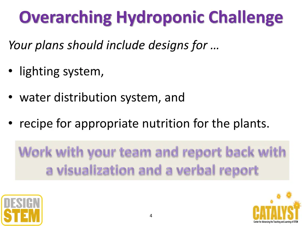 overarching hydroponic challenge 2