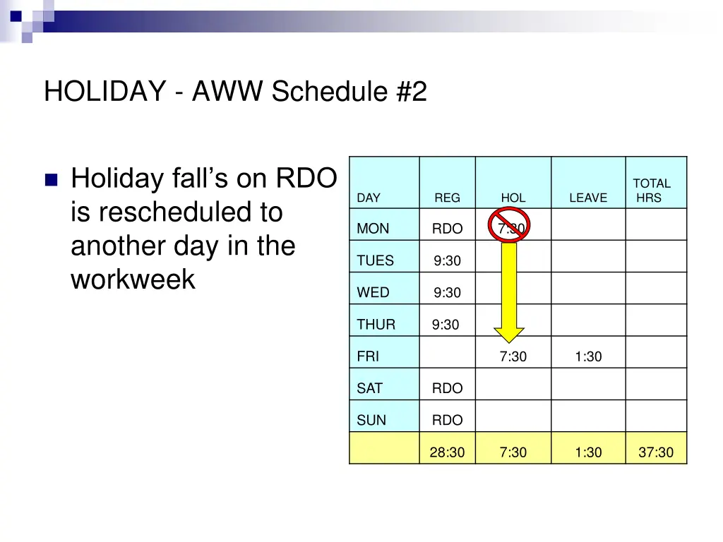 holiday aww schedule 2 1