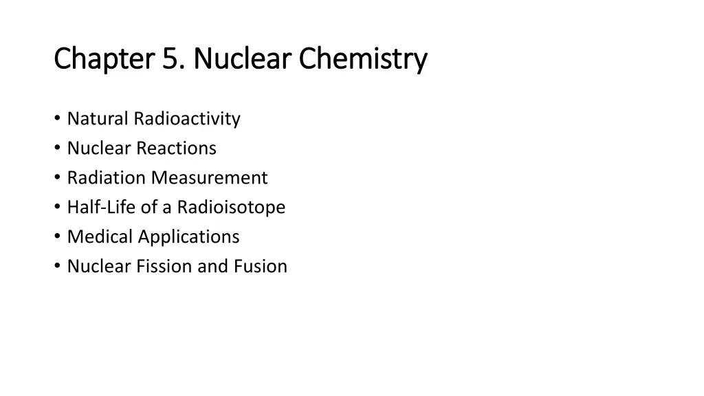 chapter 5 nuclear chemistry chapter 5 nuclear