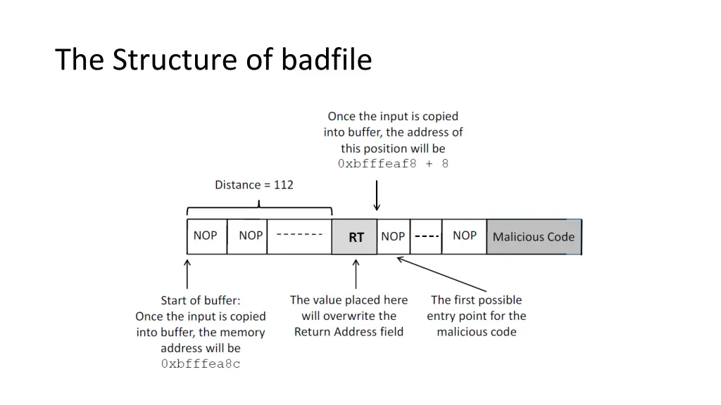 the structure of badfile