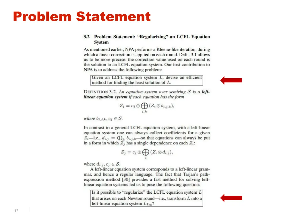 problem statement