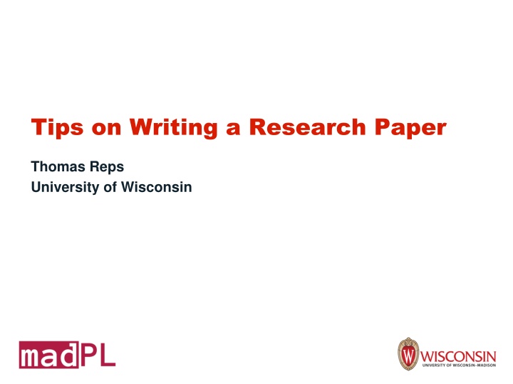 tips on writing a research paper