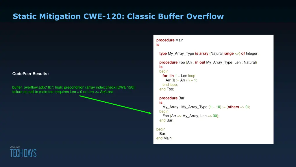 static mitigation cwe 120 classic buffer overflow