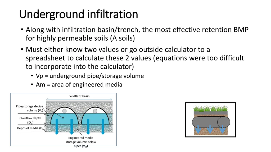 underground infiltration underground infiltration