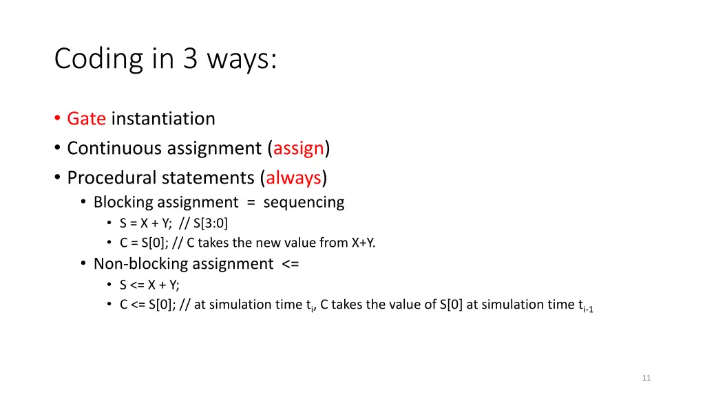 coding in 3 ways