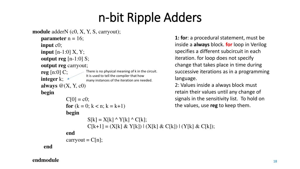 n n bit ripple adders bit ripple adders