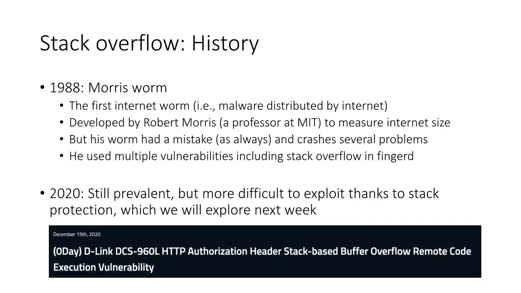 stack overflow history