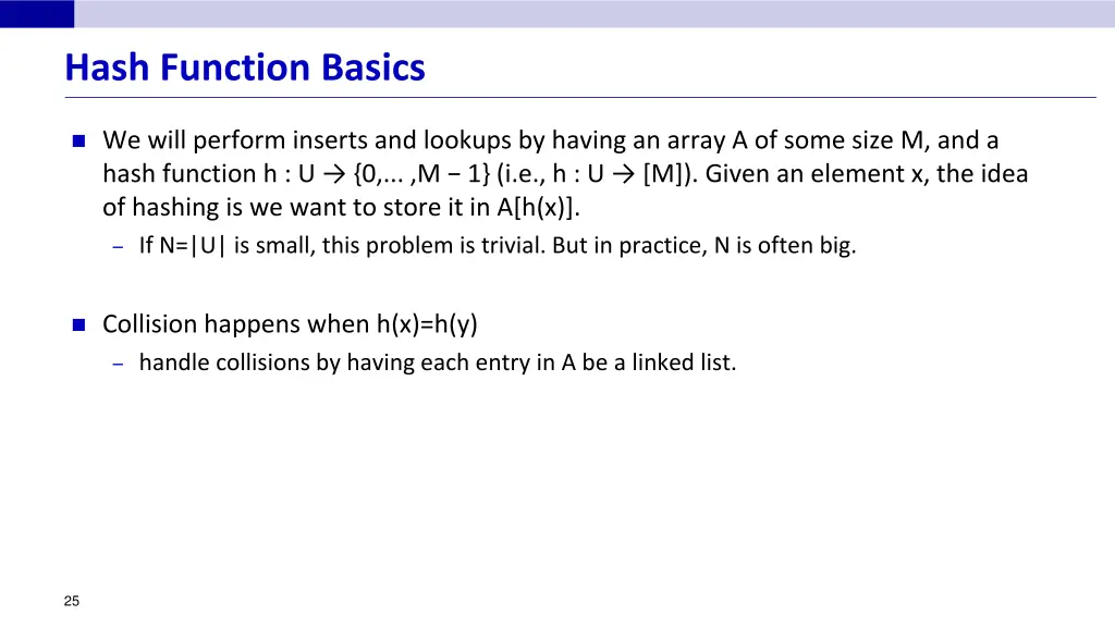 hash function basics