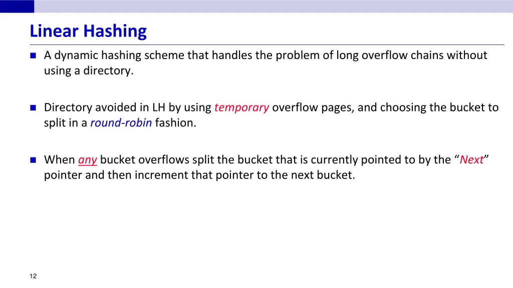 linear hashing