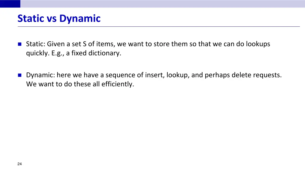 static vs dynamic