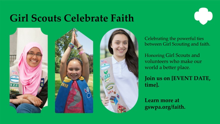 girl scouts celebrate faith