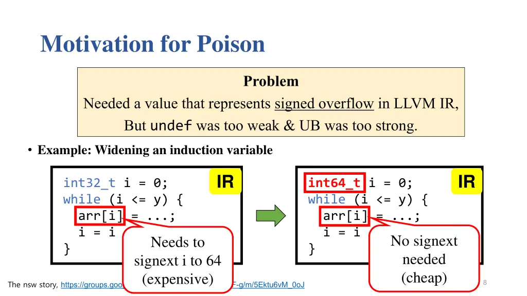 motivation for poison