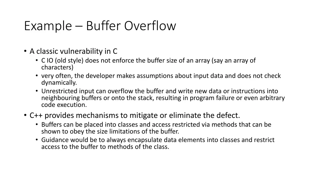 example buffer overflow