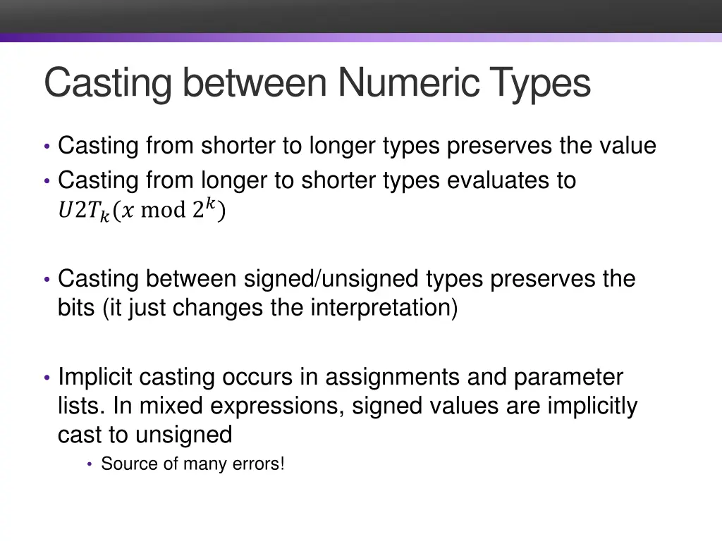 casting between numeric types