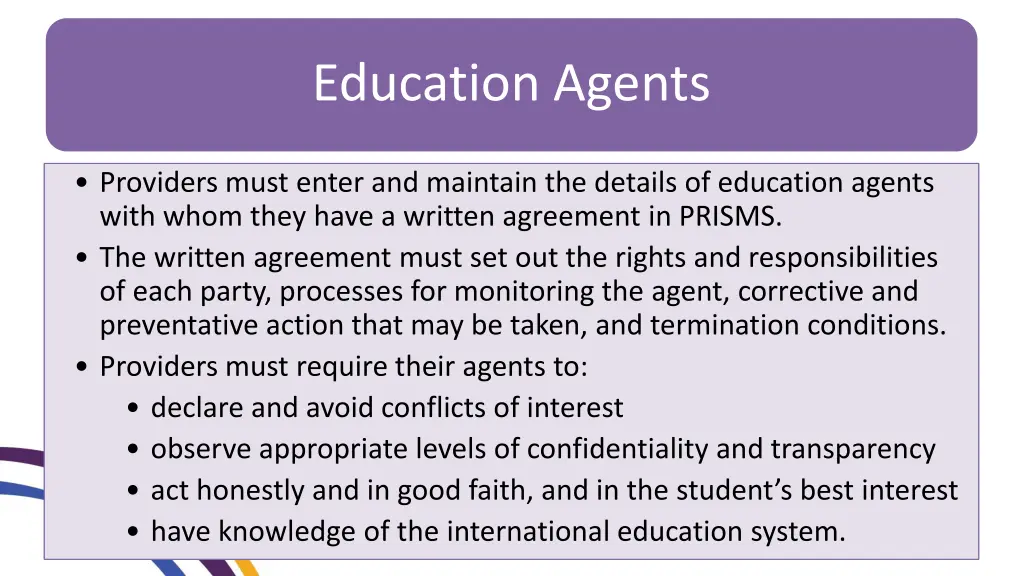 education agents