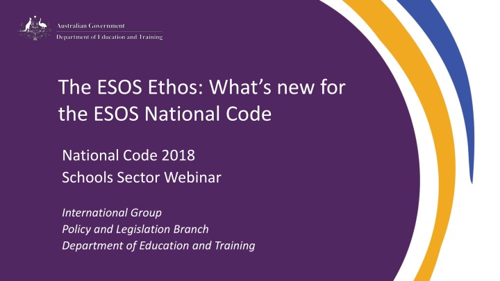 the esos ethos what s new for the esos national