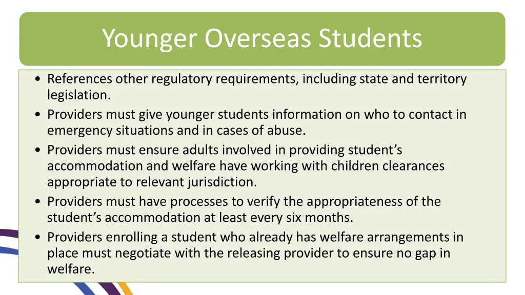 younger overseas students