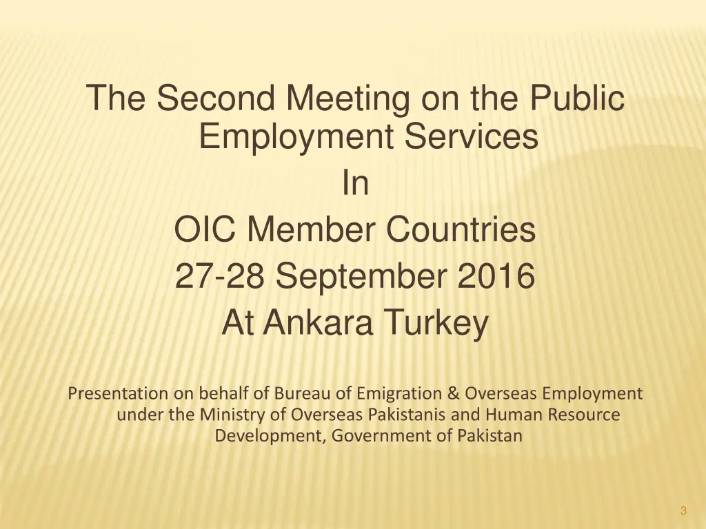 the second meeting on the public employment